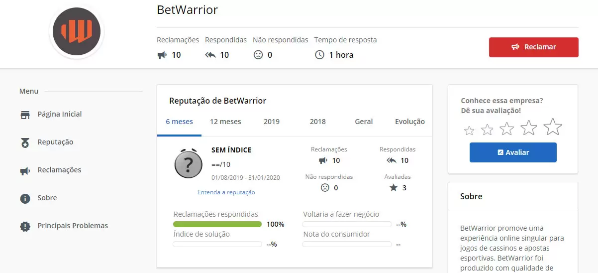 BetWarrior Confiável